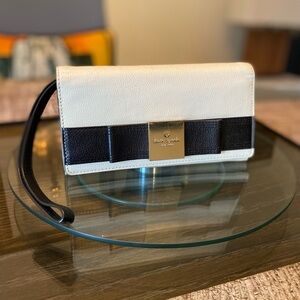 Kate Spade Cream and Black Wristlet